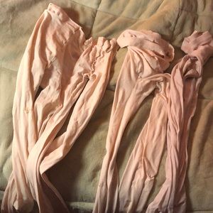 4 pairs of old ballet tights